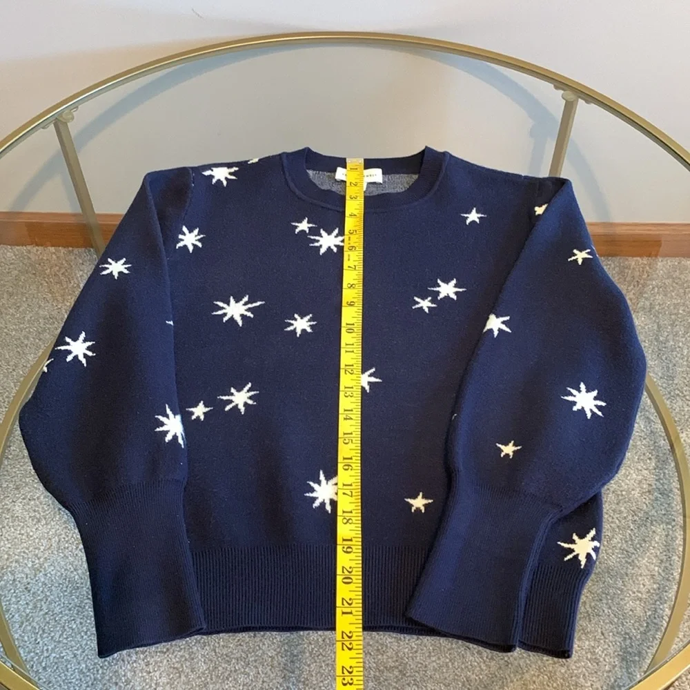 Free Assembly Navy Blue Star Sweater - Picture 11 of 16